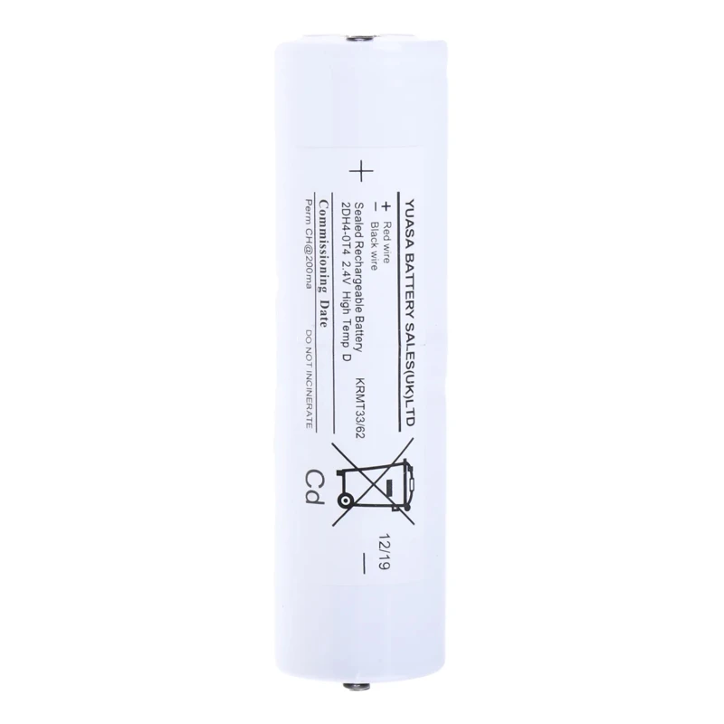 Yuasa 2.4 V NiCd Rechargeable Battery Pack 4 Ah 2 Cells Terminal Tags 2DH4-0T4