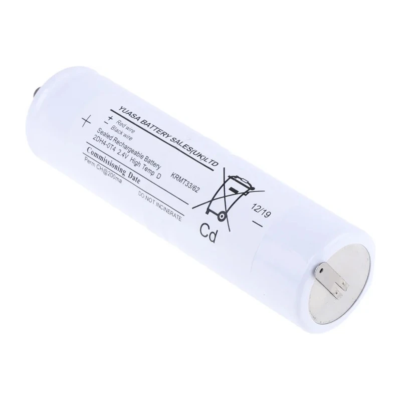 Yuasa 2.4 V NiCd Rechargeable Battery Pack 4 Ah 2 Cells Terminal Tags 2DH4-0T4