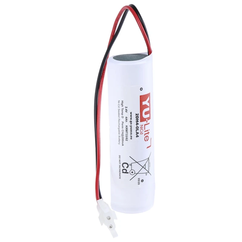 Yuasa 2.4 V NiCd Rechargeable Battery Pack 2 Cells 4500 mAh 2DH4-0LA4