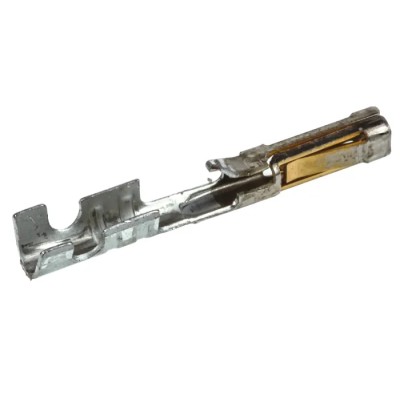 Molex 70058 Series Female Crimp Terminal, 24 AWG Min Crimp, 22 AWG Max, Gold Plated Contact, Phosphor Bronze 16-02-0104