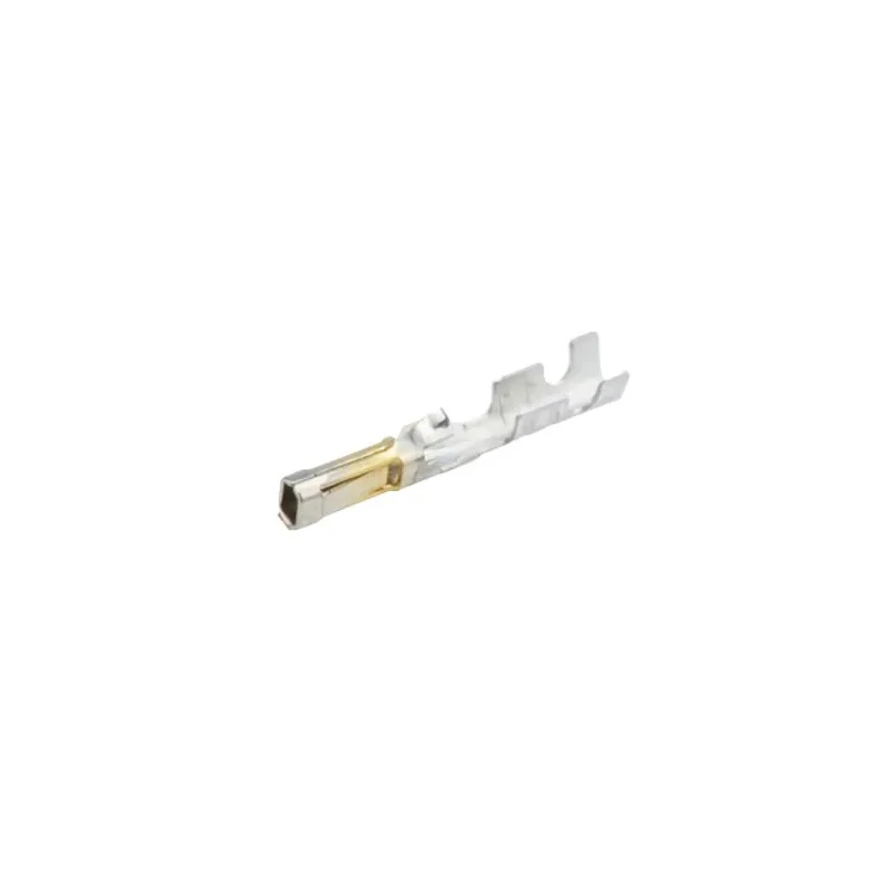 Molex 70058 Series Female Crimp Terminal, 24 AWG Min Crimp, 22 AWG Max, Phosphor Bronze, Gold Plated, 3A Current 16-02-0104