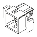 Molex Standard 0.062 Inch Male Connector Housing 3.68 mm Pitch 9 Way 3 Row Straight 03-06-2092
