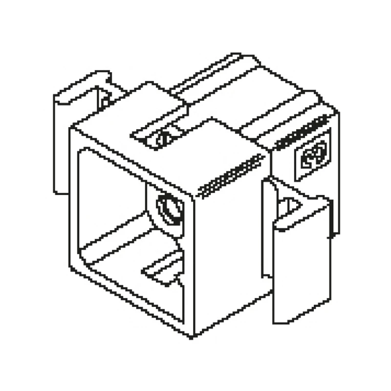 Molex Standard 0.062 Inch Male Connector Housing 3.68 mm Pitch 9 Way 3 Row Straight 03-06-2092