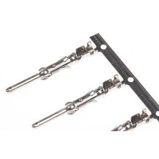 TE Connectivity Male Crimp Circular Connector Contact 16 Contact Size, 16-18 AWG Wire Size, 13A Current, Tin over 1-66098-8