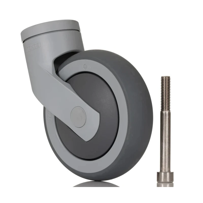 Tente Medium Duty Swivel Castor 100 kg Load Capacity 125 mm Wheel Diameter Thermoplastic Rubber 5370 PJP 125 P30-11
