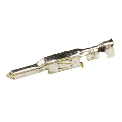 Molex 5558 Series Male Crimp Terminal, 28 AWG Min Crimp, 22 AWG Max, Brass Contact, Tin Plating, Crimp Termination 39-00-0049