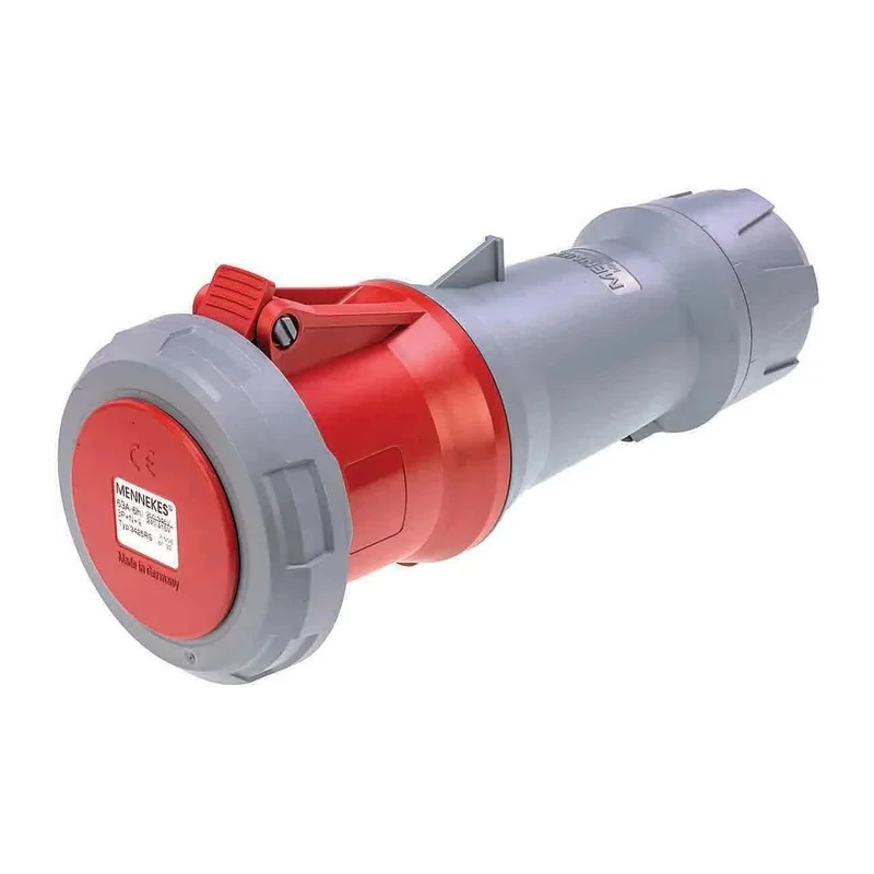 MENNEKES Industrial Power Connector Rated 125A 400V IP67 Red Cable Mount PowerTOP IP67