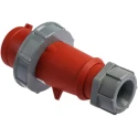 MENNEKES Industrial Power Connector AM-TOP IP67 Red Cable Mount 4P Straight 32A 400V, 440V 