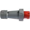 MENNEKES PowerTOP Plus IP67 Red Cable Mount 3P+N+PE Straight Industrial Power Connector 125A 400V 3381RS