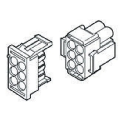 TE Connectivity Universal MATE-N-LOK II Male Connector Housing 6.35 mm Pitch 15 Way 3 Row Straight 770023-1