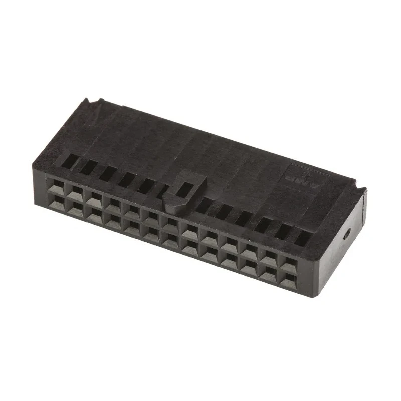 TE Connectivity AMPMODU MOD IV Female Connector Housing 26 Contacts 2 Row Straight 2.54 mm Pitch 102387-6