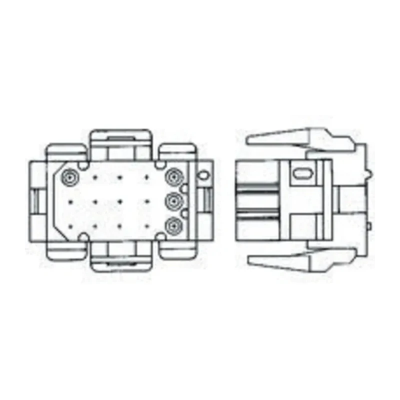 TE Connectivity Miniature Rectangular II Male Connector Housing 4.19 mm Pitch 4 Way 2 Row Straight 1-640519-0