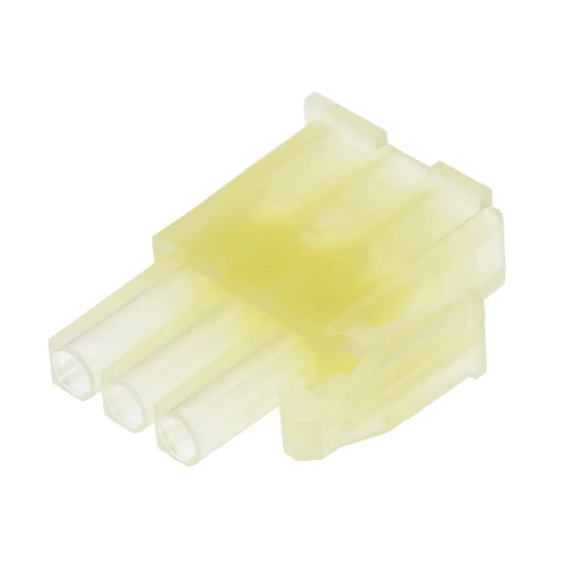 TE Connectivity Mini-Universal MATE-N-LOK Male Connector Housing 3 Way 1 Row Straight 4.2 mm Pitch 172337-1