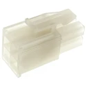 TE Connectivity Mini-Universal MATE-N-LOK Male Connector Housing 4.14 mm Pitch 4 Way 2 Row Straight 172338-1