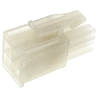 TE Connectivity Mini-Universal MATE-N-LOK Male Connector Housing 4.14 mm Pitch 4 Way 2 Row Straight 172338-1