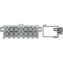 TE Connectivity Mini-Universal MATE-N-LOK Series Straight Through Hole PCB Header, 16 Contacts, 4.14 mm Pitch, 2 1-794068-0