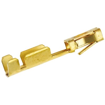 TE Connectivity AMPMODU MOD V Series Female Crimp Terminal 3A Current Gold Plated Phosphor Bronze Contact 24-20 1-87309-4