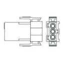 TE Connectivity Metrimate Female Connector Housing 3 Way 1 Row Straight 5 mm Pitch 207359-1