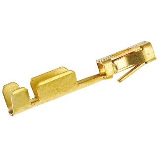 TE Connectivity AMPMODU MOD V Series Female Crimp Terminal Gold Plated Phosphor Bronze Contact, 24-20 AWG, 3A 1-87309-4