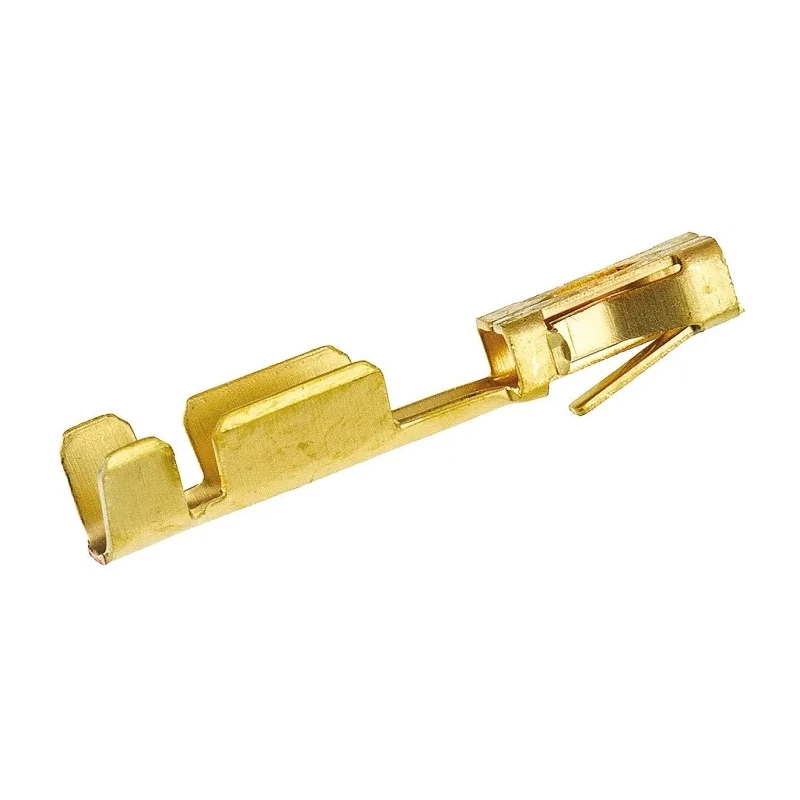 TE Connectivity AMPMODU MOD V Series Female Crimp Terminal Gold Plated Phosphor Bronze Contact, 24-20 AWG, 3A 1-87309-4