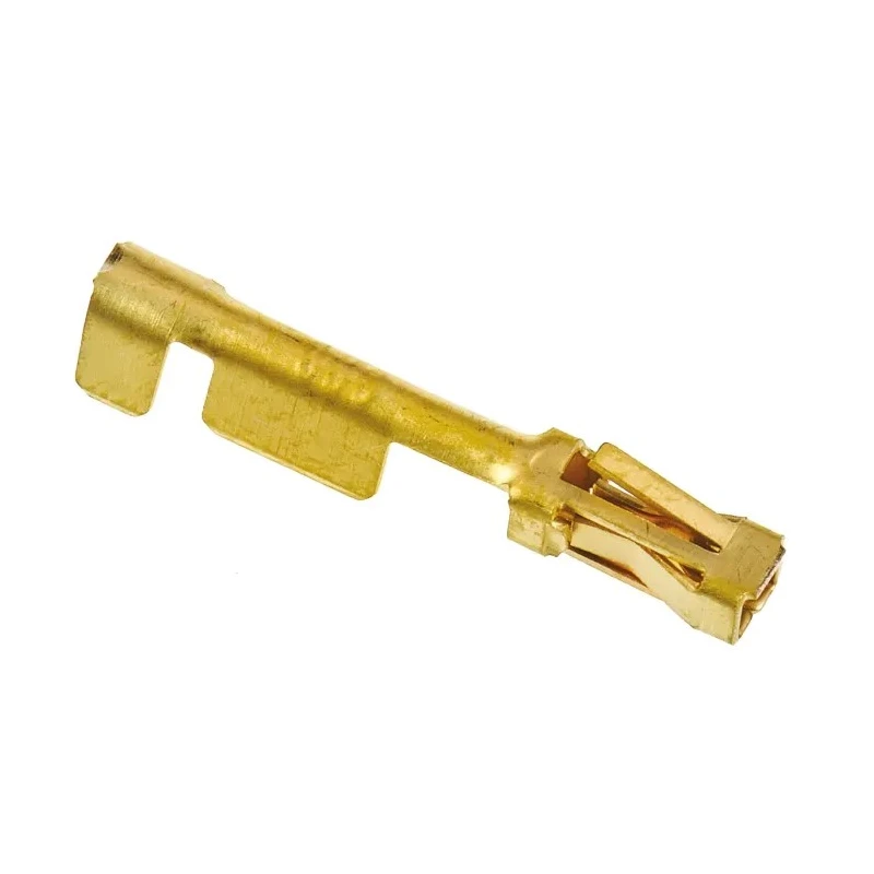 TE Connectivity AMPMODU MOD V Series Female Crimp Terminal Gold Plated Phosphor Bronze Contact, 24-20 AWG, 3A 1-87309-4