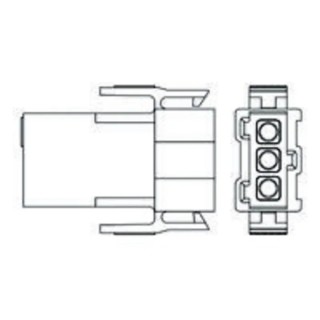 TE Connectivity Metrimate Female Connector Housing 3 Way 1 Row Straight 5 mm Pitch 26.25mm Length 207359-1