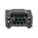 TE Connectivity Micro Quadlok System Automotive Connector Female Black Cable 6 Way Crimp Termination 1-967616-1