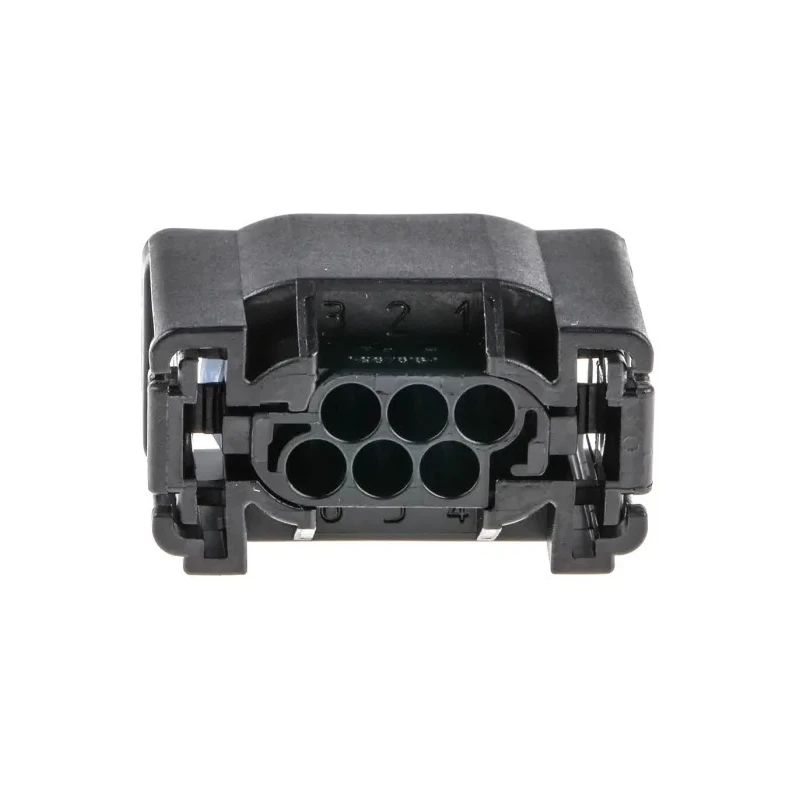 TE Connectivity Micro Quadlok System Automotive Connector Female Black Cable 6 Way Crimp Termination 1-967616-1