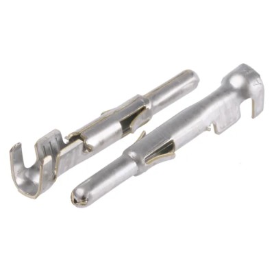 TE Connectivity Universal MATE-N-LOK Series Male Crimp Terminal 19A Current 20 AWG to 14 AWG 350669-1