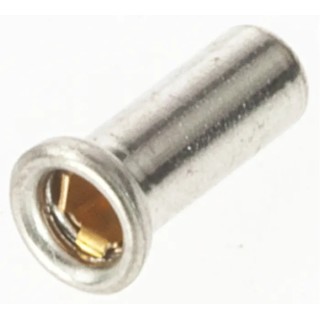TE Connectivity Mini-Spring Female PCB Socket 7.5A 19-25 AWG Straight Gold Plated Contact 5380598-2