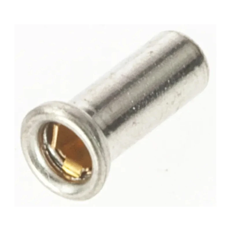 TE Connectivity Mini-Spring Female PCB Socket 7.5A 19-25 AWG Straight Gold Plated Contact 5380598-2