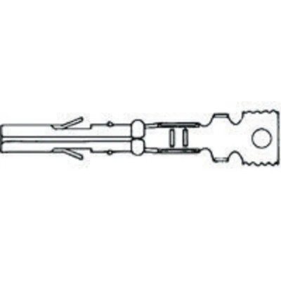 TE Connectivity Miniature Rectangular Series Female Crimp Terminal 9A Current, 26 AWG Min, 18 AWG Max 641300-1