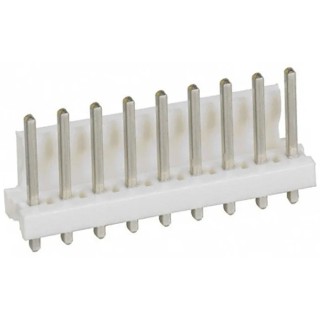 TE Connectivity MTA-156 Series Straight Through Hole Pin Header, 9 Contact, 3.96 mm Pitch, 1 Row, Unshrouded 640445-9