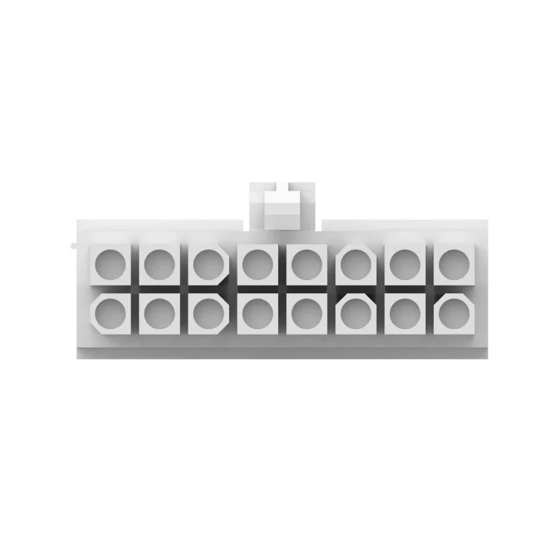 TE Connectivity Mini-Universal MATE-N-LOK Male Connector Housing 4.14 mm Pitch 16 Way 2 Row Straight 770583-1