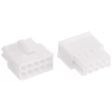 TE Connectivity Mini-Universal MATE-N-LOK Male Connector Housing 4.14 mm Pitch 10 Way 2 Row Straight 770580-1