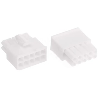 TE Connectivity Mini-Universal MATE-N-LOK Male Connector Housing 4.14 mm Pitch 10 Way 2 Row Straight 770580-1