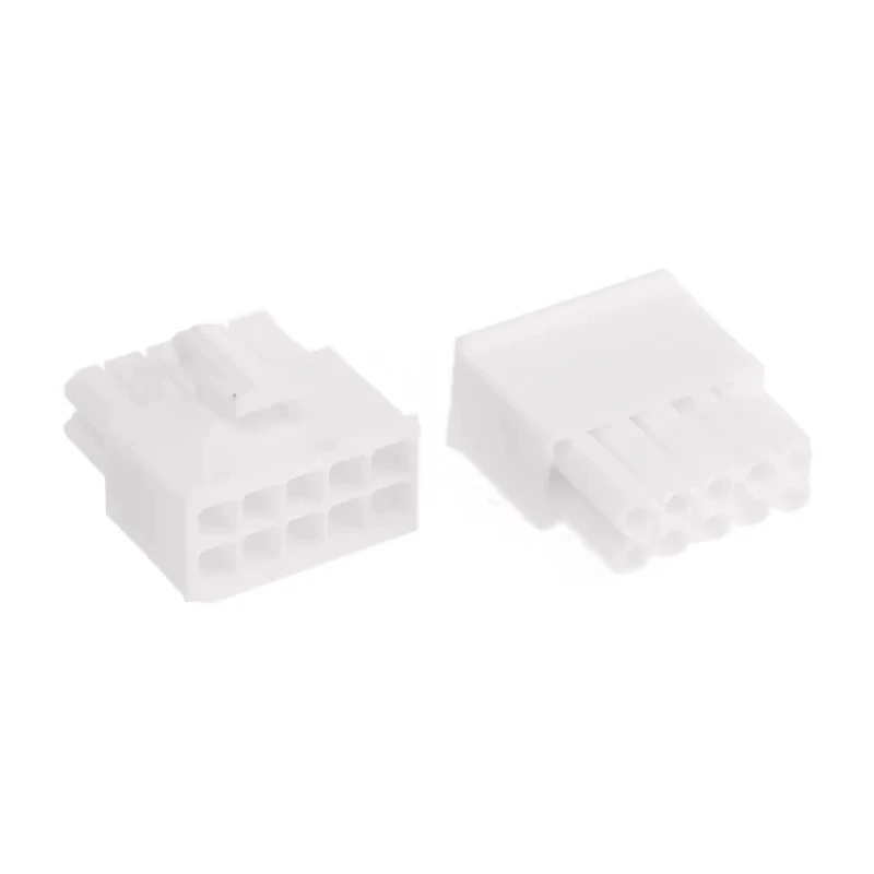 TE Connectivity Mini-Universal MATE-N-LOK Male Connector Housing 4.14 mm Pitch 10 Way 2 Row Straight 770580-1