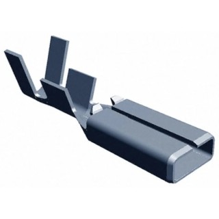 TE Connectivity FastOn PRONER Silver Uninsulated Female Spade Connector Crimp 2.79 x 0.5 mm Tab Size 24 AWG to 17 1544545-3