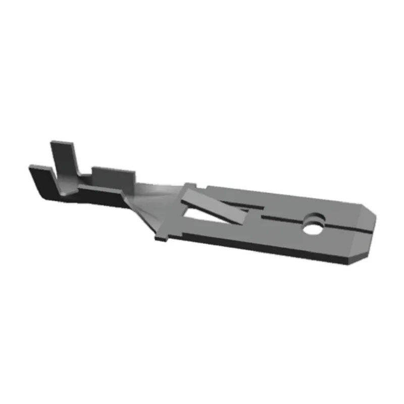 TE Connectivity Uninsulated Black Male Spade Connector Crimp 6.3 x 0.8 mm Tab Size 22 AWG to 18 AWG 160691-2