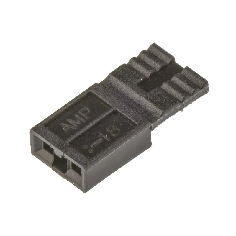 TE Connectivity AMPMODU NOVO 2 Way 1 Row 2.54 mm Pitch Shunt Straight Female Black Handle 881545-1
