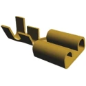 TE Connectivity FASTON 250 Yellow Uninsulated Female Spade Connector Crimp 6.35 x 0.8 mm Tab Size 170032-2