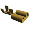 TE Connectivity FASTON 250 Yellow Uninsulated Female Spade Connector Crimp 6.35 x 0.8 mm Tab Size 170032-2