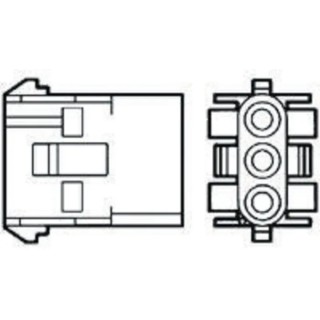 TE Connectivity Universal MATE-N-LOK Female Connector Housing 6.35 mm Pitch 8 Way 1 Row Straight 926308-3