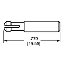 TE Connectivity Universal MATE-N-LOK Series Male Crimp Contact Plug-In 1-640415-0