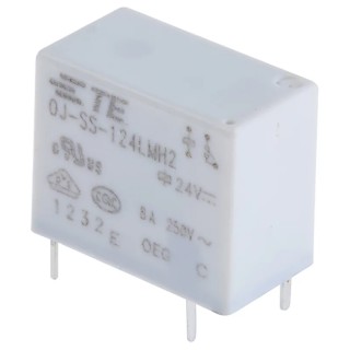 TE Connectivity PCB Power Relay 24V DC Coil 8A Switching Current SPST OJ-SS-124LMH2,005