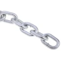 RS PRO Galvanised Steel Chain, 10 m Length, 25 mm Link Width, 6.6 mm Link Diameter, Load Capacity 145 kg 750-468