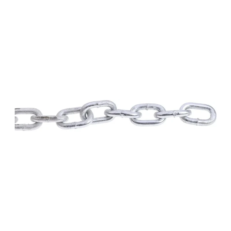 RS PRO Galvanised Steel Chain, 10 m Length, 25 mm Link Width, 6.6 mm Link Diameter, Load Capacity 145 kg 750-468