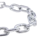 RS PRO Galvanised Steel Chain, 10 m Length, 25 mm Link Width, 6.6 mm Link Diameter, Load Capacity 145 kg 750-468