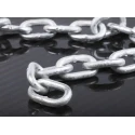 RS PRO Galvanised Steel Chain, 10 m Length, 25 mm Link Width, 6.6 mm Link Diameter, Load Capacity 145 kg 750-468