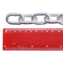 RS PRO Galvanised Steel Chain, 10 m Length, 25 mm Link Width, 6.6 mm Link Diameter, Load Capacity 145 kg 750-468